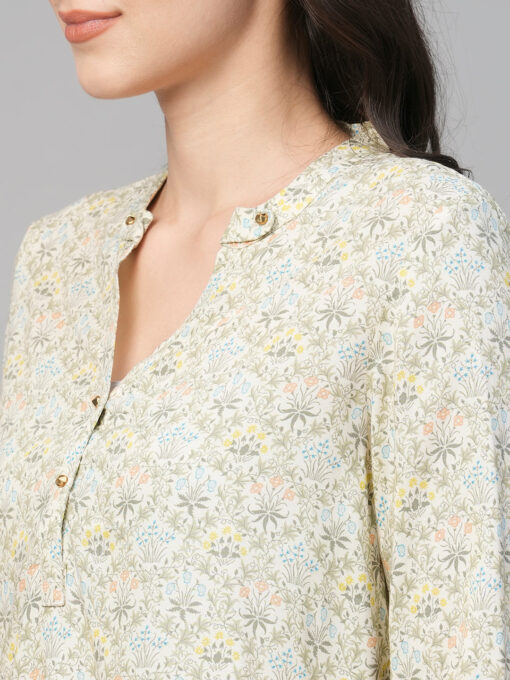 Women's Multi Viscose Regular Fit Blouse - Image 7