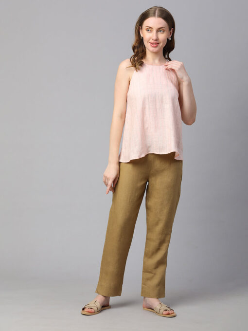 Women's Rose Linen Regular Fit Blouse