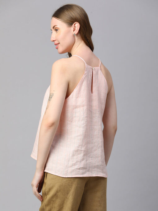 Women's Rose Linen Regular Fit Blouse - Image 5