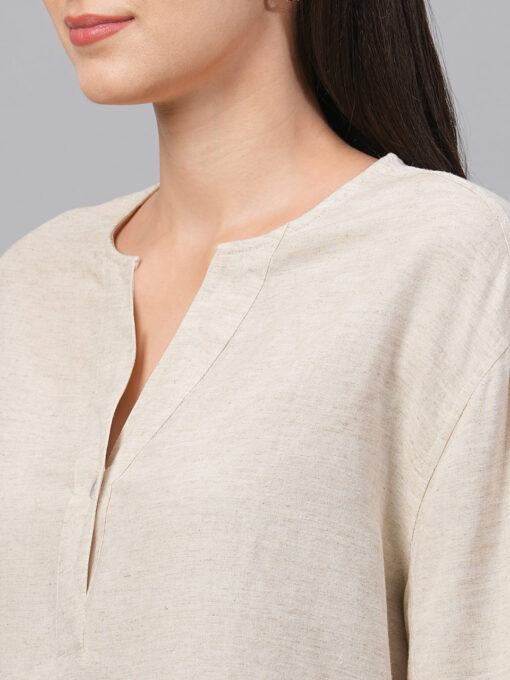 Women's Natural1 Viscose Linen Regular Fit Blouse - Image 7