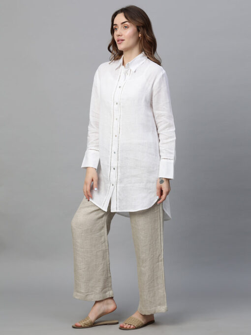 Women's Whisper Wh Linen Regular Fit Blouse - Image 4