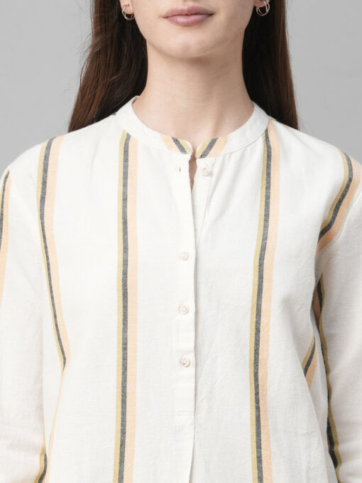 Women's Natural Cotton Linen Regular Fit Kurta - Image 6