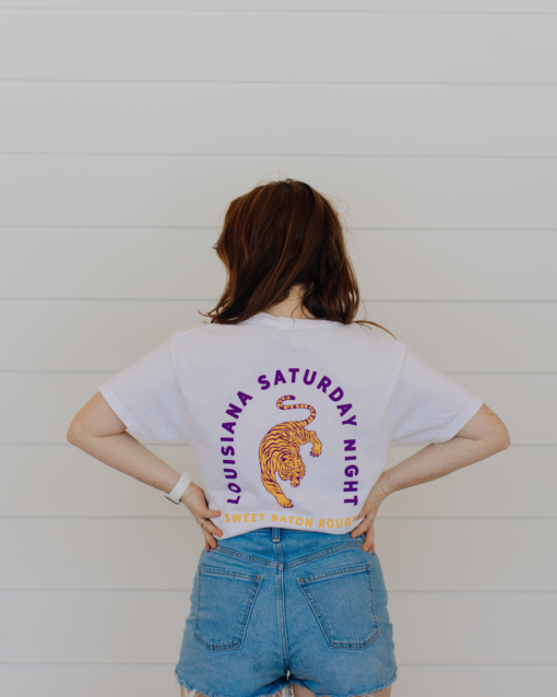 Louisiana Saturday Night Tiger Pocket T-shirt