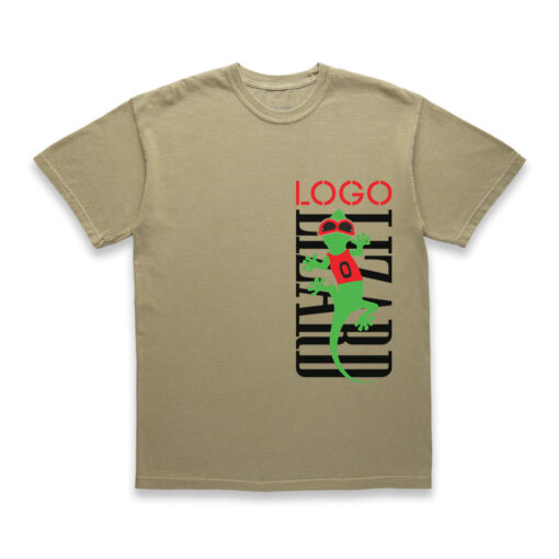 LOGO LIZARD TEE - COASTAL KHAKI