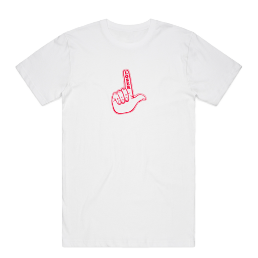 L Hand Tee (White)