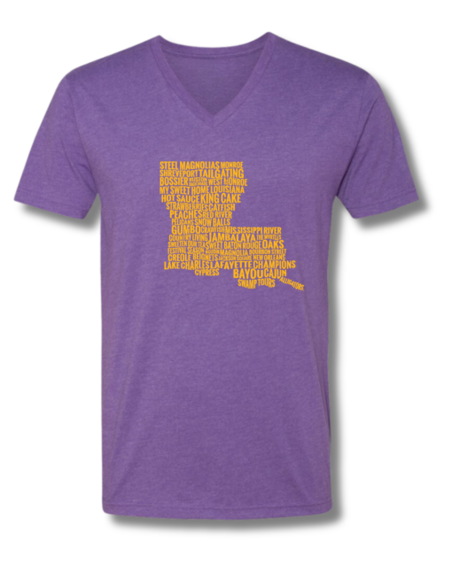 State Pride© Louisiana Map T-Shirt - Image 7