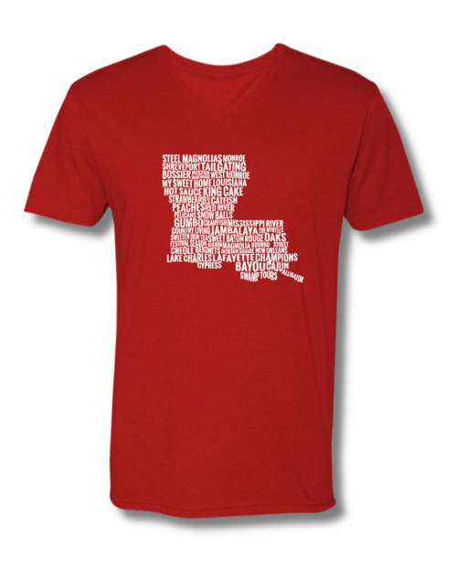 State Pride© Louisiana Map T-Shirt - Image 3