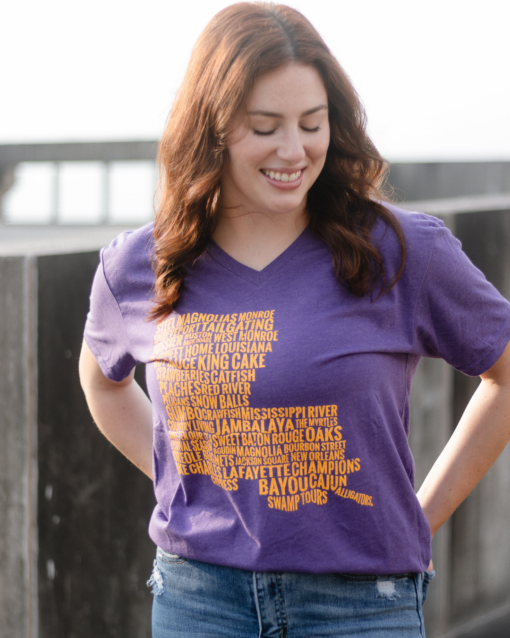 State Pride© Louisiana Map T-Shirt - Image 6