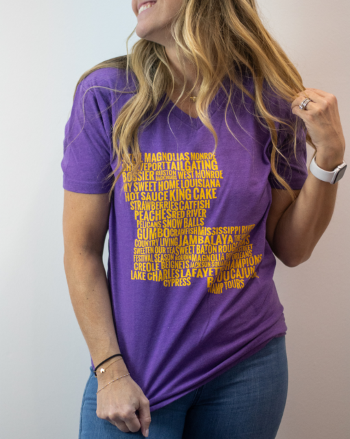 State Pride© Louisiana Map T-Shirt - Image 3