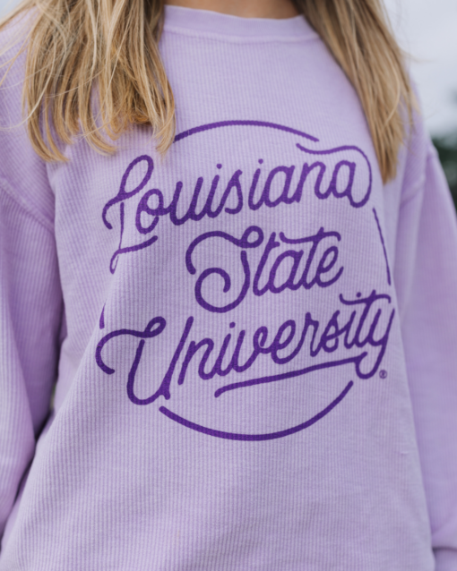 LSU Neon Corded Sweatshirt - Image 4