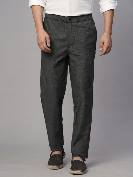 Men's Slate Cotton Regular Fit Pant - Image 2