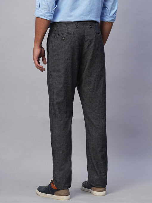 Men's Slate Cotton Slim Fit Pant - Image 5