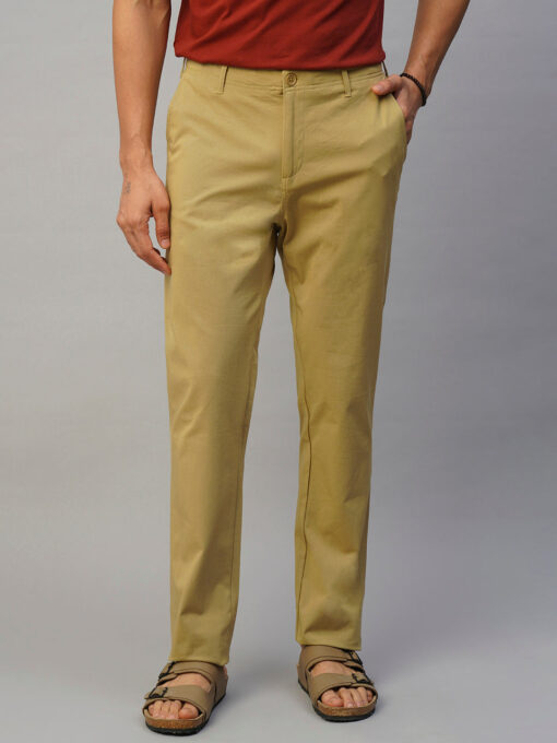 Men's 4 Way Stretch Khaki Slim Fit Pants - Image 2