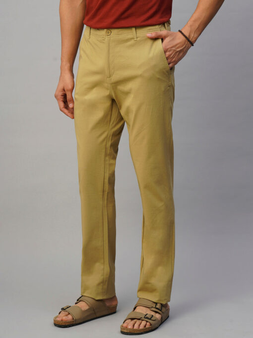 Men's 4 Way Stretch Khaki Slim Fit Pants - Image 3