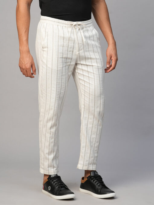 Men's Natural Cotton Linen Regular Fit Pant - Image 4