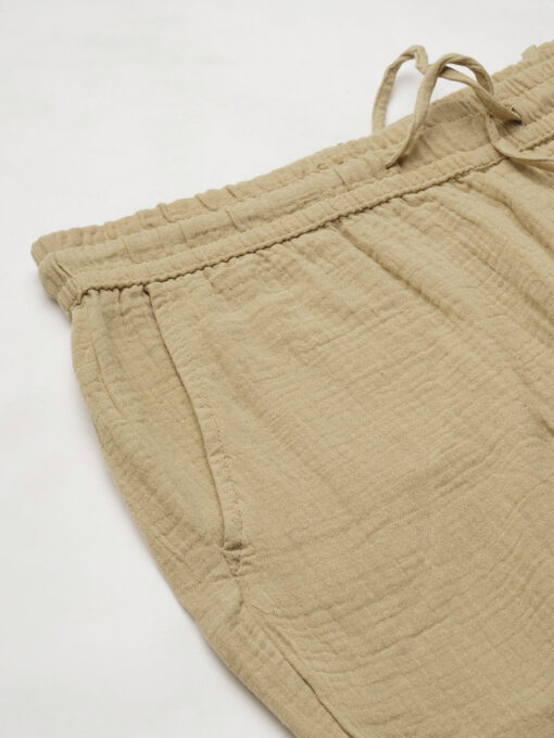 Men's Khaki Cotton Slim Fit Pant - Image 7