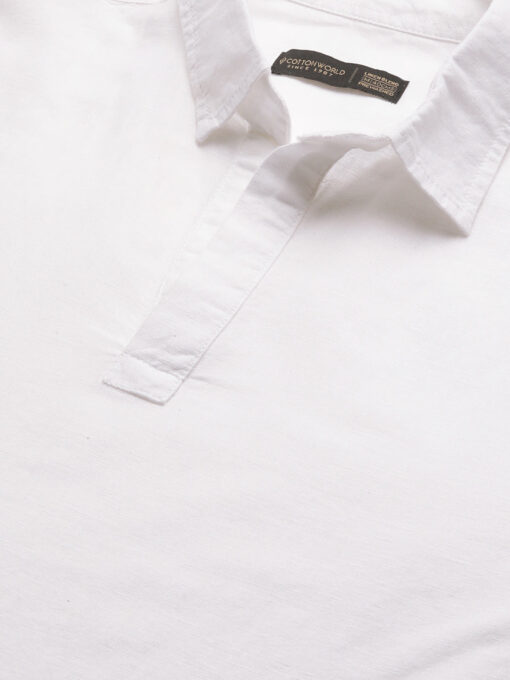 Men's White 100% Linen Kurta - Image 9