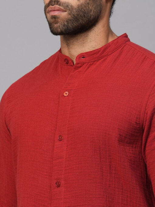 Men's Brick Cotton Regular Fit Shirt - Image 8