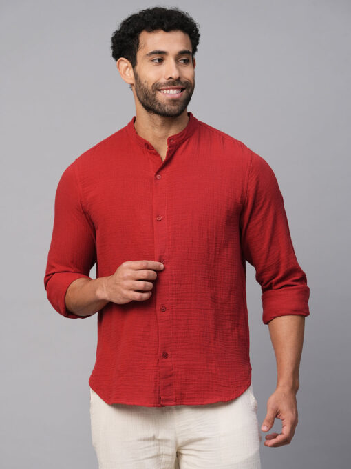 Men's Brick Cotton Regular Fit Shirt - Image 2