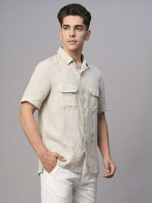 Men's Natural Cotton Regular Fit Shirt - Image 4