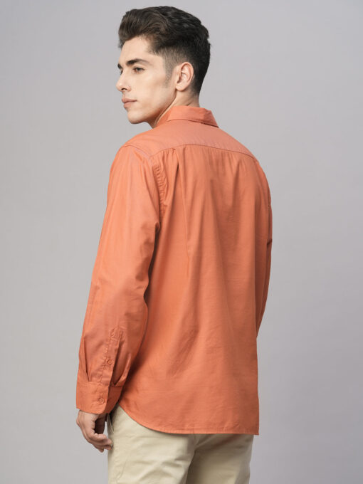 Men's Brick Cotton Modal Loose Fit Shirt - Image 5