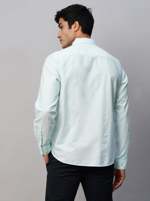 Men's Mint Cotton Regular Fit Shirt - Image 5