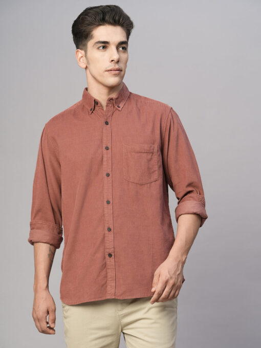 Men's Brick Cotton Regular Fit Shirt - Image 2