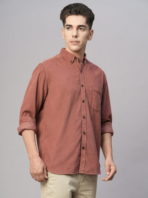 Men's Brick Cotton Regular Fit Shirt - Image 4