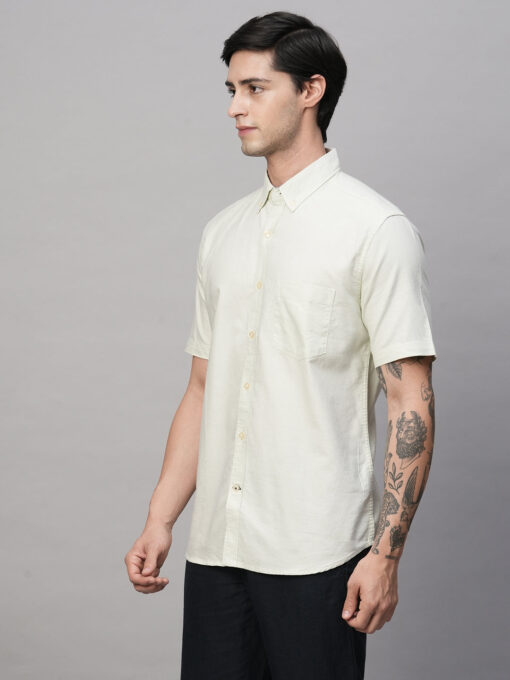 Men's Mint Oxford Cotton Regular Fit Shirts - Image 2