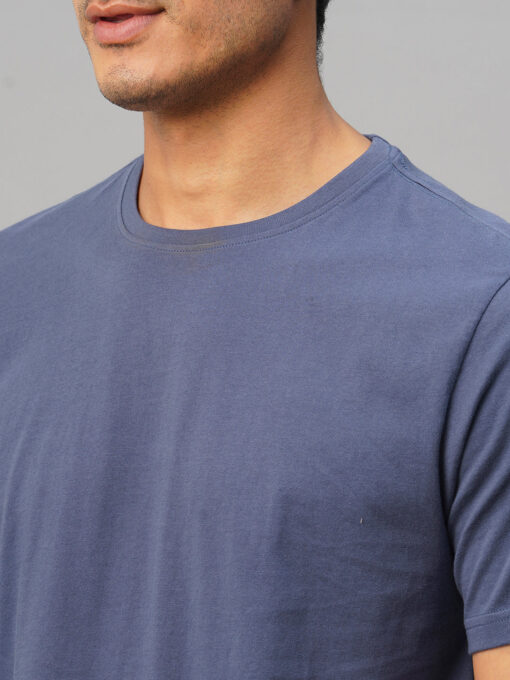 Men's Marine Cotton Regular Fit Tshirt - Image 7