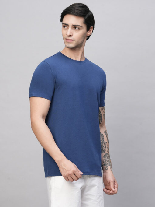 Men's Royal Cotton Bamboo Elastane Regular Fit Tshirt - Image 3