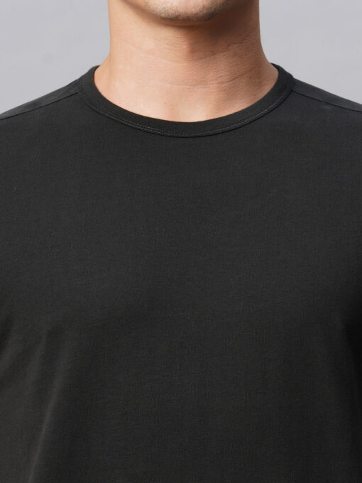 Men's Cotton Grey Regular Fit Tshirt - Image 6