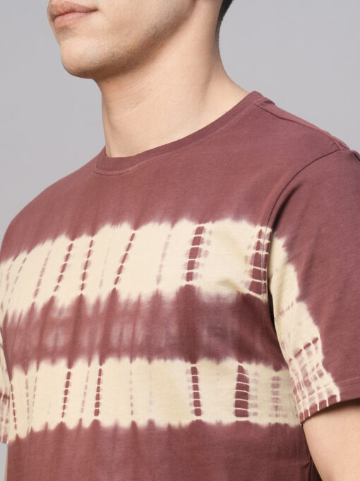 Men's Rust Cotton Regular Fit Tshirt - Image 7