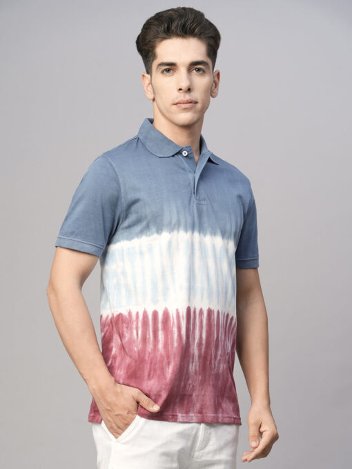 Men's Red Cotton Regular Fit Tshirt - Image 4