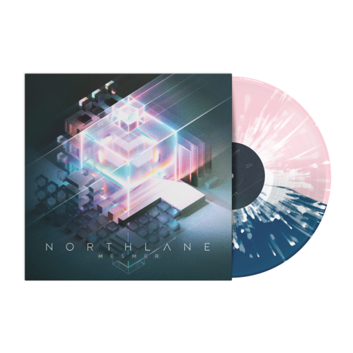 Mesmer 12" Vinyl (Half Pink/Half Translucent Blue with White Splatter)