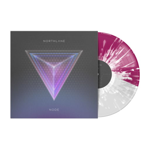 Node 12" Vinyl (Half Translucent Purple & Half Clear w/ White Splatter)