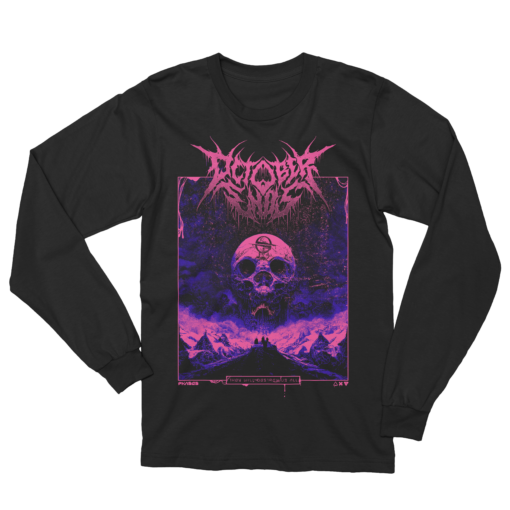 Skull Monument Longsleeve (Neon Pink)