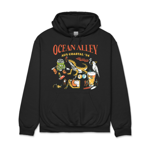 ocean alley Tour '24 Hood (Black)