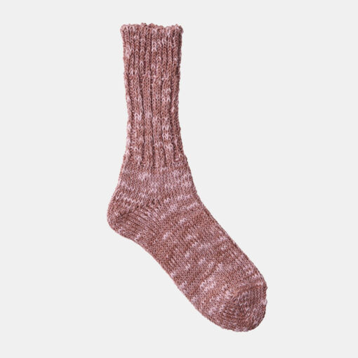 Linen Cotton Mix Socks (Pink) - Image 2