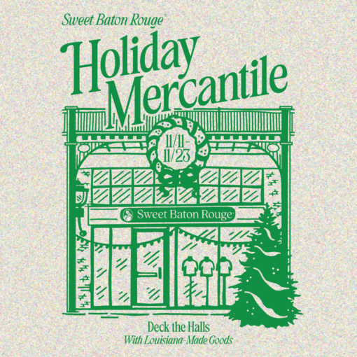 Sweet Baton Rouge Holiday Mercantile Pocket T-Shirt - Image 7