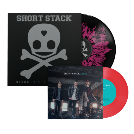 Stack Is The New Black 12" Vinyl (Pink/Black Smash) with FREE Live4 7" Vinyl (Recycled Red)