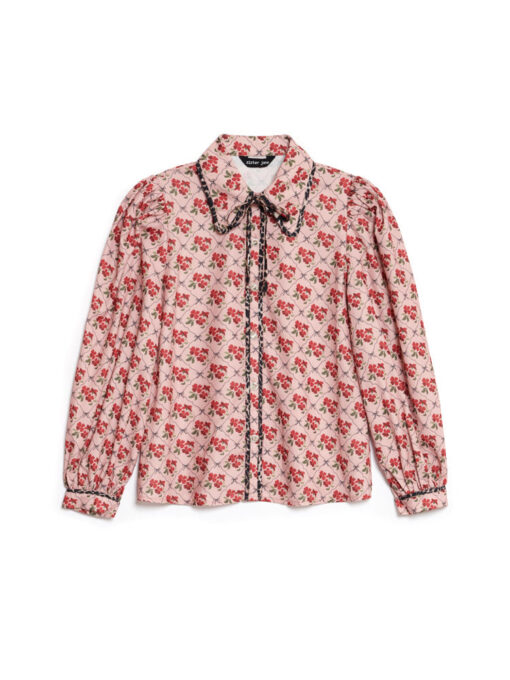 Lattice Floral Blouse - Image 7