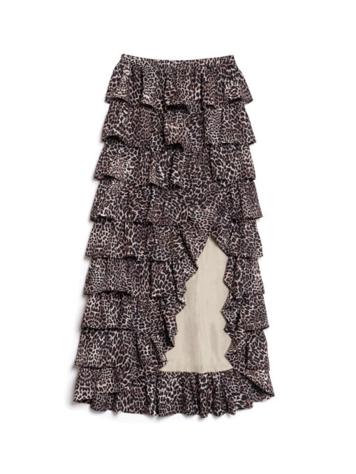 Lennox Leopard Ruffle Skirt - Image 7