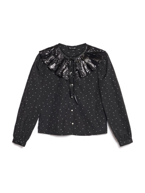 Waltz Sequin Collar Blouse - Image 7