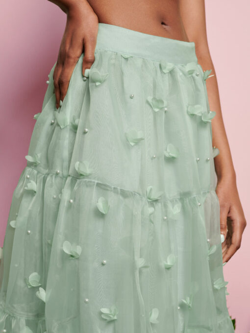 DREAM Prairie Organza Midi Skirt - Image 5