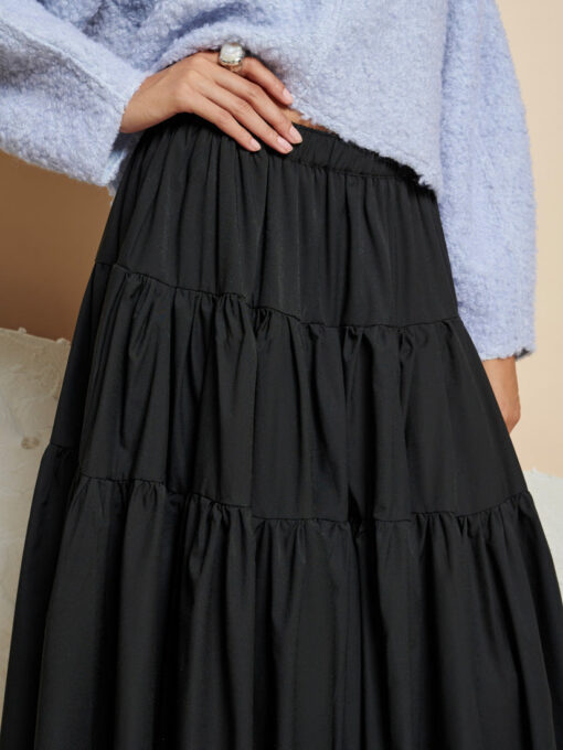 Ghospell  Harriet Tiered Midi Skirt - Image 5