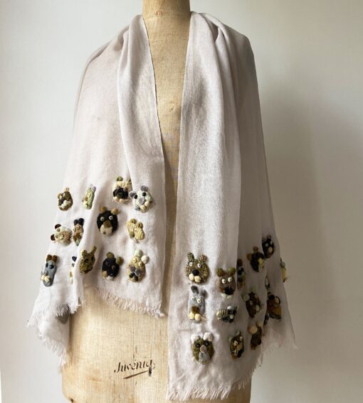 Sophie Digard / wool scarf (V4943/MR) - Image 7