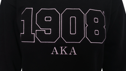 AKA Black Sweatshirt 3-D1908 Design - Image 2