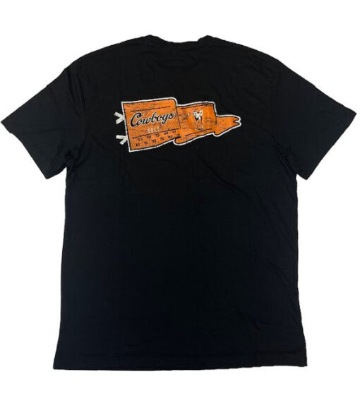 Levelwear Cowboys Flag T-Shirt Black - Image 2