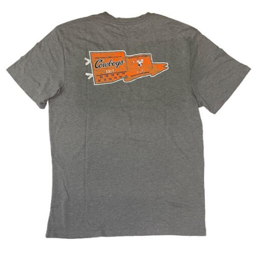 Levelwear Cowboys Flag T-Shirt Gray - Image 2